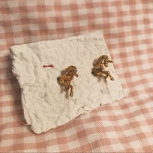 Funky unicorn earrings